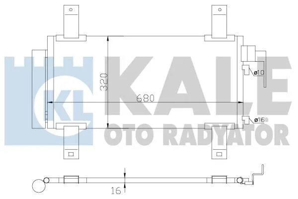 Радіатор кондиціонера Mazda 6 Condenser KALE OTO RADYATOR Kale 392100 (фото 1)