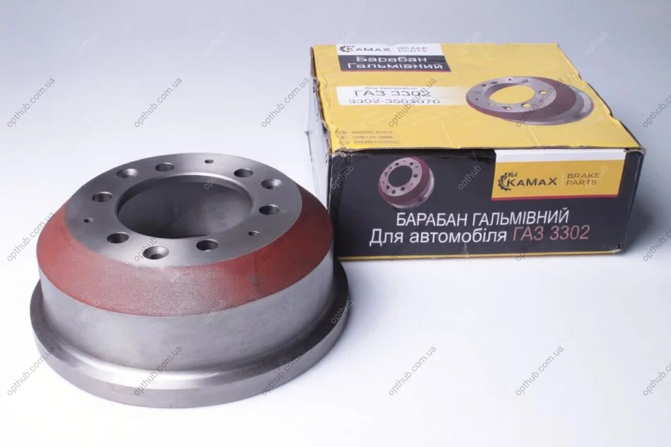Барабан гальма заднiй Газель,Газель NEXT,Бiзнес (вир-во) КАМАХ 3302-3502070 (фото 1)