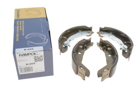 Колодки гальмівні (задні) MB (W168) 97-04 (барабанні) (180x42) UA63 KAMPOL K-669