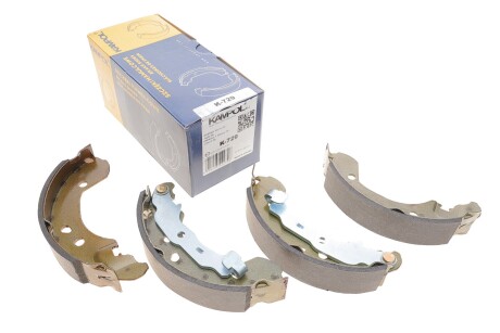 Колодки гальмівні (задні) Renault Clio III 05-/Nissan Note/Tiida 07- (барабанні) (203x38) UA63 KAMPOL K-729