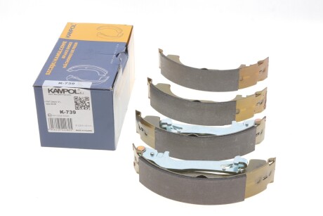 Колодки гальмівні (задні) Fiat Doblo 01-/Opel Combo 12- (барабанні) (228.6x42) UA63 KAMPOL K-739