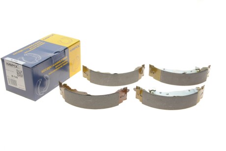 Колодки гальмівні (задні) Peugeot 207/Citroen C3 06- (барабанні) (228.6x42) UA63 KAMPOL K-749