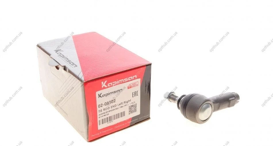 Наконечник тяги рульової VW Passat/Audi 80/90 -91 UA63 KAPIMSAN 02-08102 (фото 1)