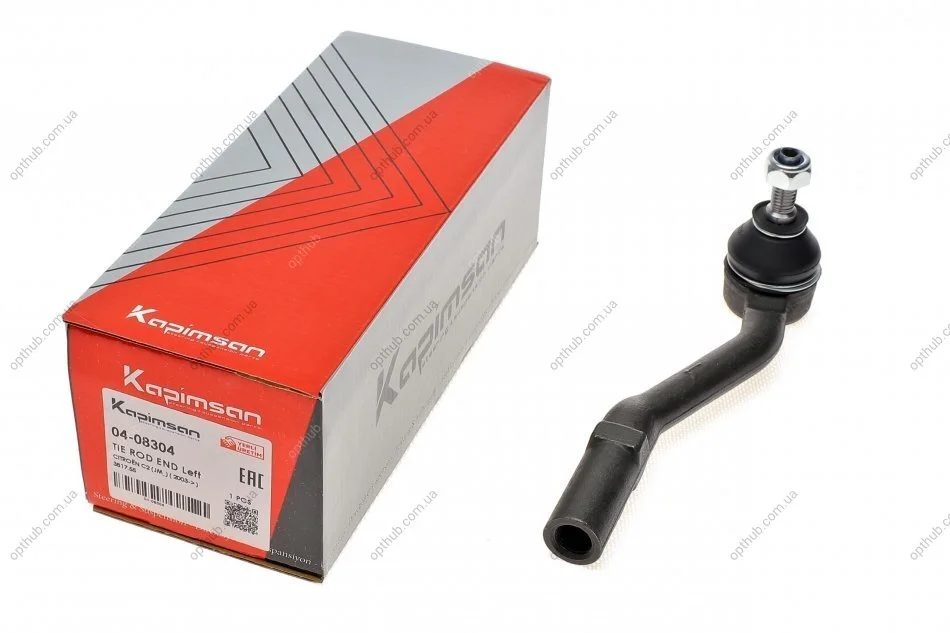 Наконечник тяги рульової (L) Citroen C2/C3 UA63 KAPIMSAN 04-08304 (фото 1)