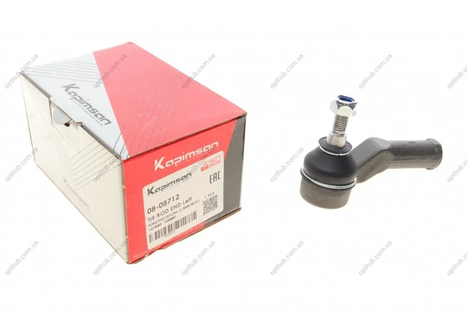 Наконечник тяги рульової (L) Ford Focus II/Volvo C30 1.4-2.5 03-12 (L=100mm) UA63 KAPIMSAN 08-08712 (фото 1)