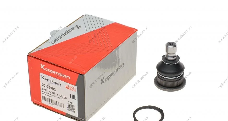 Опора кульова (передня/знизу) Renault Megane II/Scenic 02- (d=16mm) (opt-om) KAPIMSAN 20-05903 (фото 1)