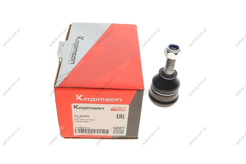 Опора кульова (передня) Smart Fortwo 08- (opt-om) KAPIMSAN 27-06602 (фото 1)