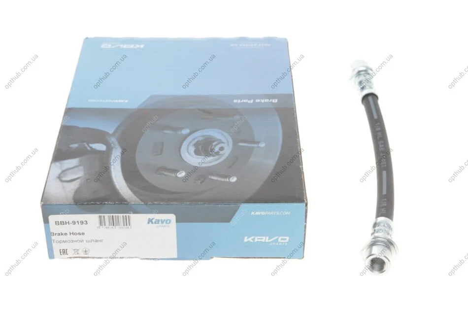 Шланг гальмівний (задній) Toyota Yaris 05-14 (L) (L=225mm) PARTS (opt-om) KAVO BBH-9193 (фото 1)