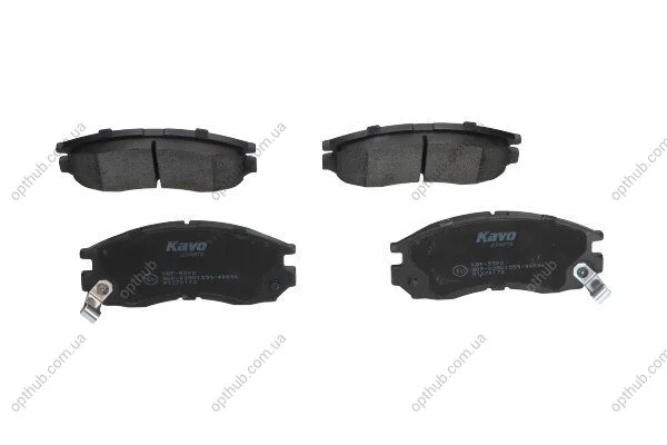 Колодки гальмівні (передні) Mitsubishi Colt/Galant/Lancer 86-03 PARTS UA63 KAVO KBP-5502 (фото 1)
