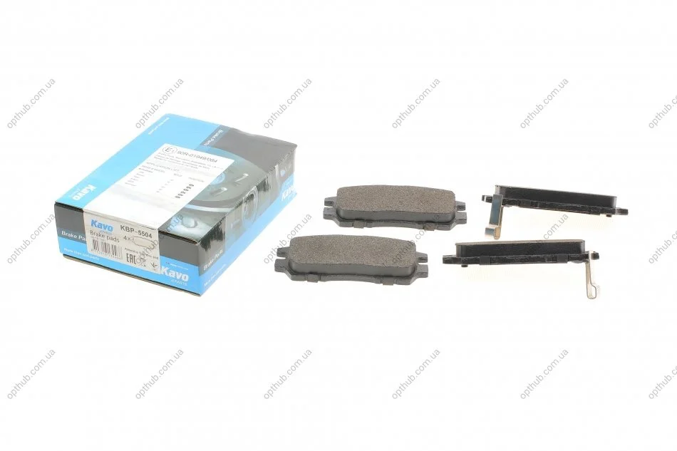 Колодки гальмівні (задні) Mitsubishi Pajero 90-01/ L400 94-05 PARTS UA63 KAVO KBP-5504 (фото 1)