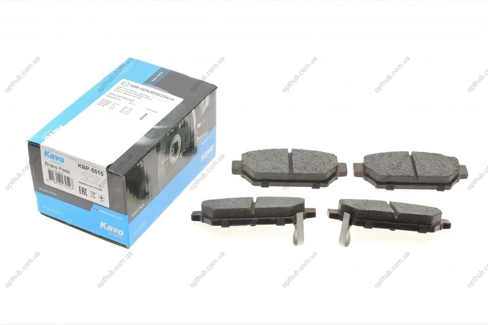 Колодки гальмівні (задні) Mitsubishi Carisma/Colt/Lancer 1.3-2.0D 92-06 PARTS UA63 KAVO KBP-5510 (фото 1)