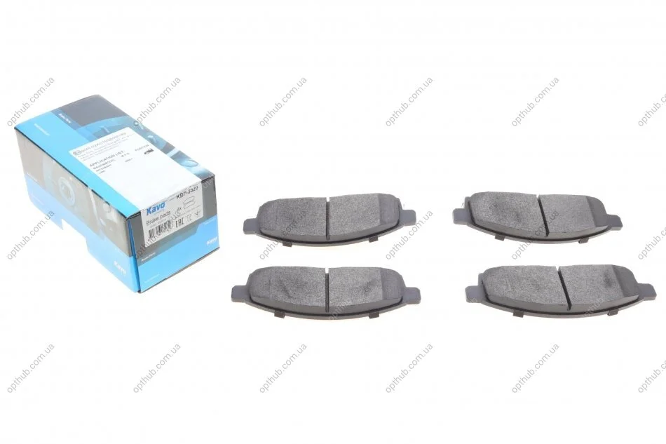 Колодки гальмівні (передні) Mitsubishi L200/Pajero Sport II 2.4DI-D 05- PARTS UA63 KAVO KBP-5520 (фото 1)