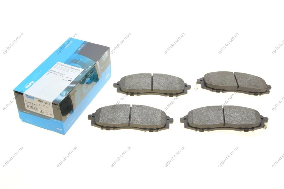 Комплект гальмівних колодок PARTS KAVO KBP-6518 (фото 1)
