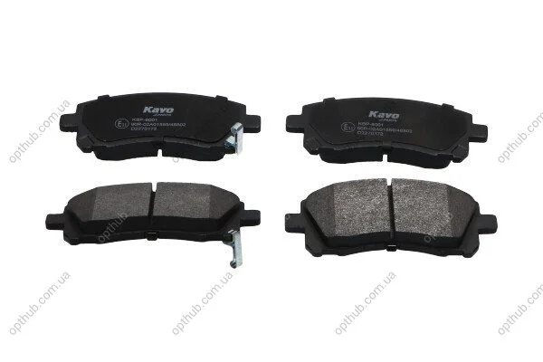 Колодки гальмівні (передні) Subaru Forester/Outback 97-03/Impreza 92-/Legacy 89-03 PARTS UA63 KAVO KBP-8001 (фото 1)