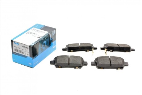 Колодки гальмівні (передні) Toyota Corolla 01-07/iQ 08-15/Prius 00-09 (з датчиком) PARTS UA63 KAVO KBP-9009