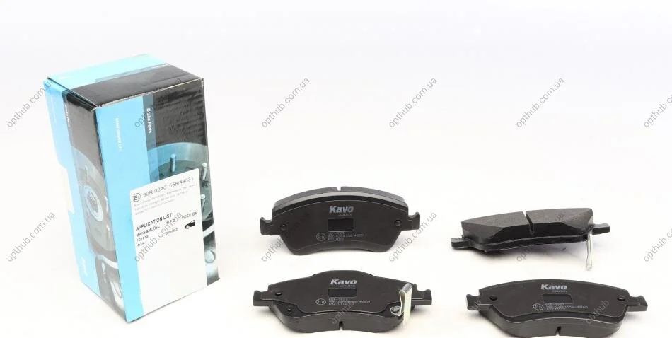 Комплект гальмівних колодок PARTS KAVO KBP-9027 (фото 1)