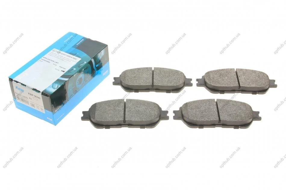 Колодки гальмівні (передні) Toyota Camry/Lexus ES 01-08 (Акебоно) PARTS UA63 KAVO KBP-9090 (фото 1)