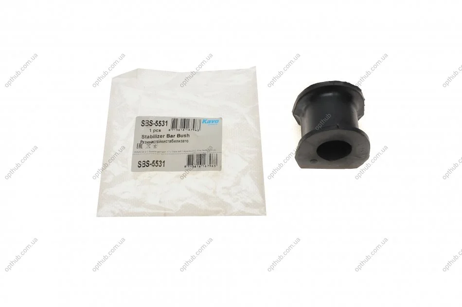 Втулка стабілізатора (переднього/внутрішнього) Mitsubishi Pajero 90-00 (d=27.8mm) PARTS (opt-om) KAVO SBS-5531 (фото 1)