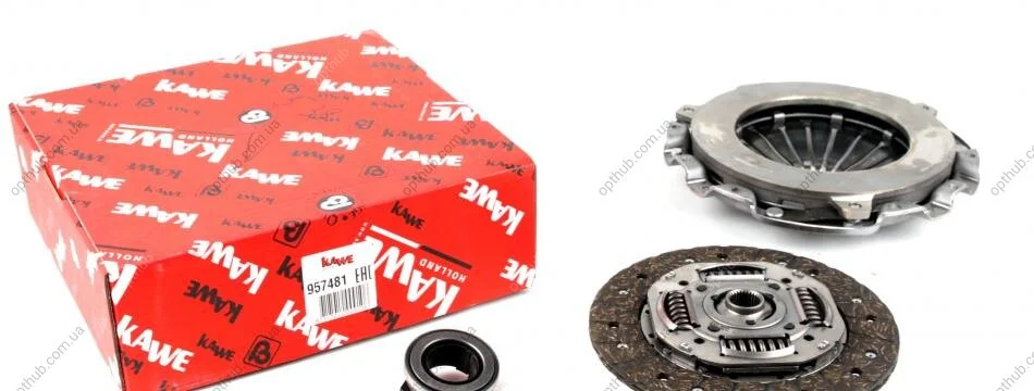 Комплект зчеплення VW T4 1.9D/TD 91- (d=215mm) (+вижимний) (заміна 962125) UA63 KAWE 957481 (фото 1)