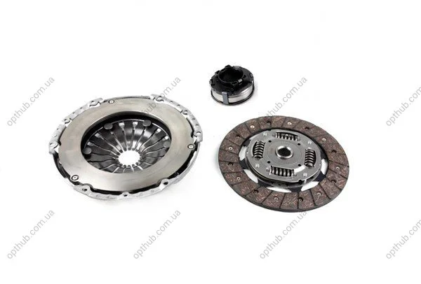 Комплект зчеплення VW Caddy 2.0SDI 03- (d=220mm) (+вижимний) UA63 KAWE 962183 (фото 1)