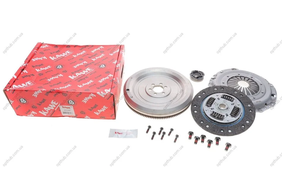 Демпфер (глухий) + комплект зчеплення VW Caddy III 1.6 TDI 10-15/Golf III/IV 1.9 TDI 95-06 UA63 KAWE DMV166M (фото 1)