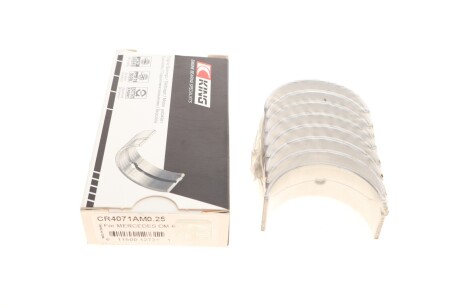 Вкладиші шатунні MB OM601/OM604 2.0/2.2/2.3 CDI (+0.25) UA63 King CR4071AM0.25