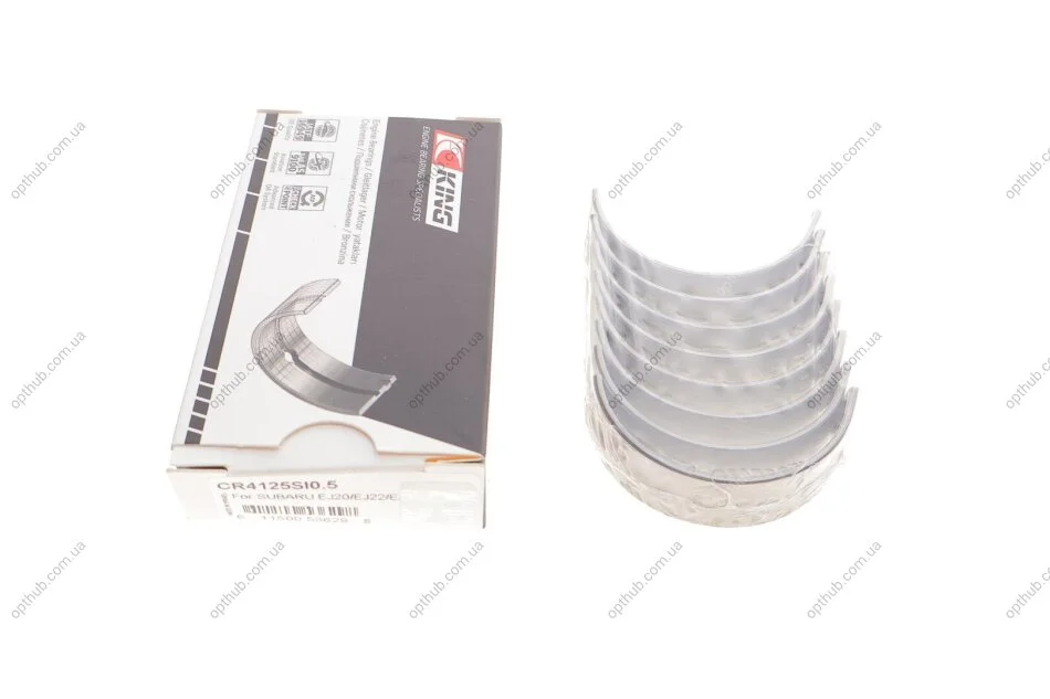 Підшипники ковзання шатунні KING King CR4125SI0.5 (фото 1)