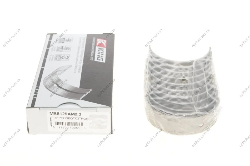 Вкладиши коринни Citroen Berlingo/Jumper/Jumpy/Peugeot Boxer/Expert/Partner 1.8/1.9D 98-05 (+ UA63 King MB5129AM0.3 (фото 1)