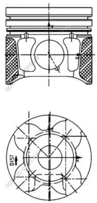 Поршень KOLBENSCHMIDT 40179600 (фото 1)