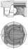 Поршень з кільцями FORD/LAND ROVER/VOLVO 87.5 TPBA/204PT/B4204T7 2,0 16V 10- (вир-во KS) KOLBENSCHMIDT 40315600 (фото 1)