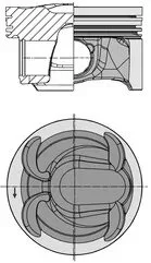 Поршень з кільцями FORD/LAND ROVER/VOLVO 87.5 TPBA/204PT/B4204T7 2,0 16V 10- (вир-во KS) KOLBENSCHMIDT 40315600