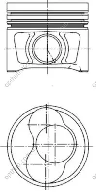 Поршень KOLBENSCHMIDT 40409600 (фото 1)
