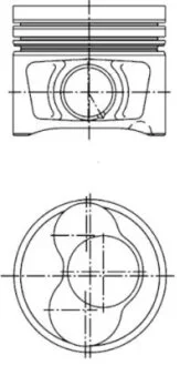 Поршень KOLBENSCHMIDT 40409600