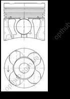 Поршень з кільцями OPEL 79,5 1,7 CDTI A17DT/Z17DT (вир-во KS) KOLBENSCHMIDT 41071620 (фото 1)