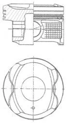 Поршень з кільцями TOYOTA/PSA 71,50 1.0 12V VTi (вир-во KS) KOLBENSCHMIDT 41250610