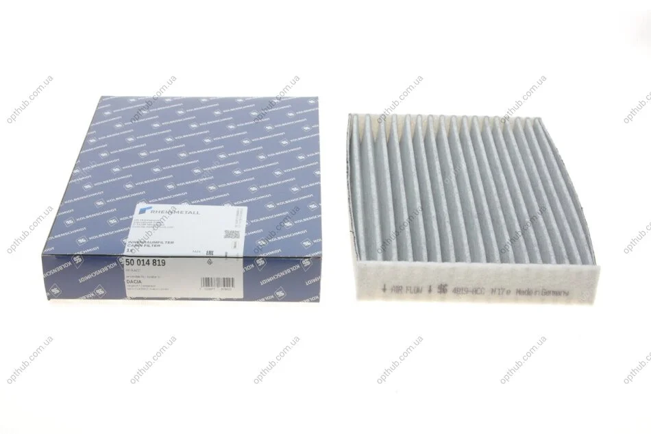 Фільтр салону вугільний CABIN FILTER 4819-ACC -ua KOLBENSCHMIDT 50014819 (фото 1)