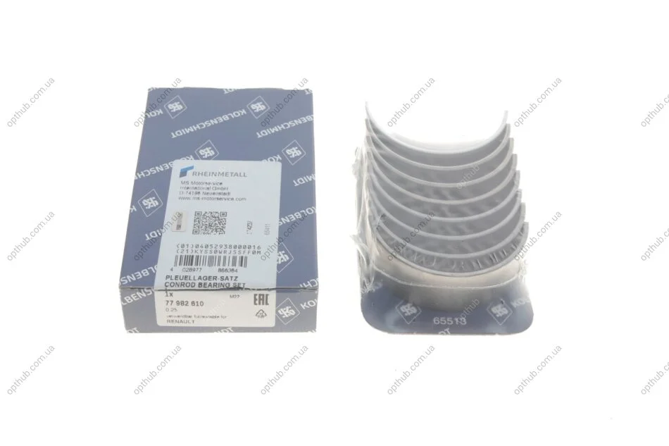 Вкладыши шатунные OPEN/RENAULT M9T Euro 4/5 2,3 dCI (пр-во KS) KOLBENSCHMIDT 77982610 (фото 1)