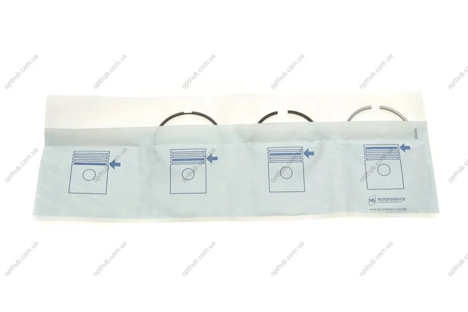 Кільця поршневі PSA 75,00 1.6HDi 16V DV6TED4 Euro4 3x1,95x2,5 (вир-во KS) KOLBENSCHMIDT 800054910000 (фото 1)
