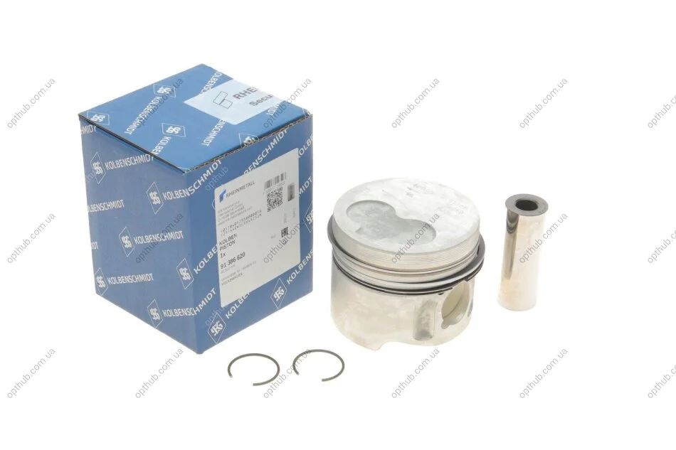 Поршень з кільцями AUDI/VW 80.0 1.9D/2.4D 1X/1Y/3D/AAS/AAB (вир-во KS) KOLBENSCHMIDT 91386620 (фото 1)