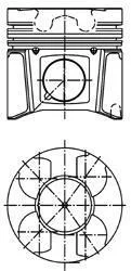 Поршень KOLBENSCHMIDT 99469600 (фото 1)
