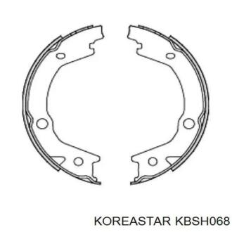 Колодка тормозная барабанная Tucson (04-)/Sportage (06-) (58305-2EA00) (KBSH-068) KOREASTAR KBSH068