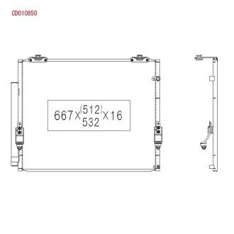 Радиатор кондиционера KOYORAD CD010850