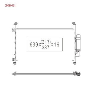 Радіатор кондиціонера KOYORAD CD080491