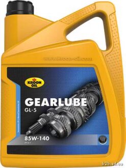 Олива трансмісійна GEARLUBE GL-5 85W-140 5л 5 LT CAN KROON-OIL GEARLUBE GL-5 85W-140 -ua KROON OIL 01329