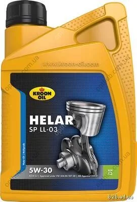 Масла моторные HELAR SP 5W-30 LL-03 1л СИНТ HELAR SP 5W30 1L (ACEA A3/B4, VW 504.00/507.00, MB 229.51, BM KROON OIL 33094 (фото 1)