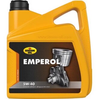 Олива моторна EMPEROL 5W-40 4л СИНТ EMPEROL 5W40 4L (ACEA A3/B4-12, API SN/CF, VW 502.00/505.00, MB 226. KROON OIL 33217