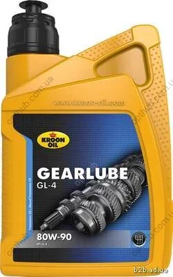 Олива трансмісійна GEARLUBE GL-4 80W-90 1л ТРАНСМИС GEARLUBE GL4 80W90 1L KROON OIL 33480 (фото 1)