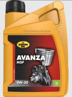 Олива моторна Avanza MSP 0W-30 1л 1 LT BOTTLE KROON-OIL AVANZA MSP 0W-30 / PSA B71 2312; ACEA C2 KROON OIL 35941