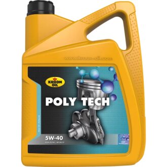 Олива моторна POLY TECH 5W-40 5л МАСЛО МОТ СИНТ POLY TECH 5W-40 4X5L -ua KROON OIL 36140