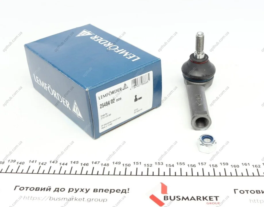 Наконечник рул. NISSAN, RENAULT передн. ось (пр-во Lemferder) LEMFORDER 25484 02 (фото 1)
